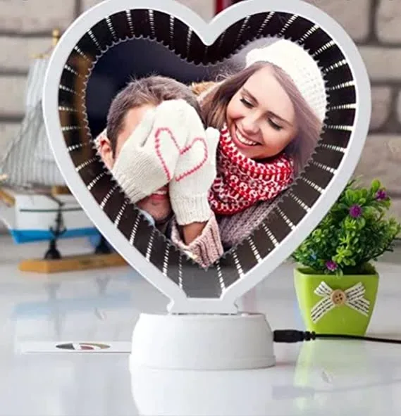 magic mirror photo frame for desk beauty