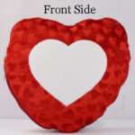 4 in 1 photo personalized couple heart cushion