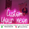 neon light sign frames